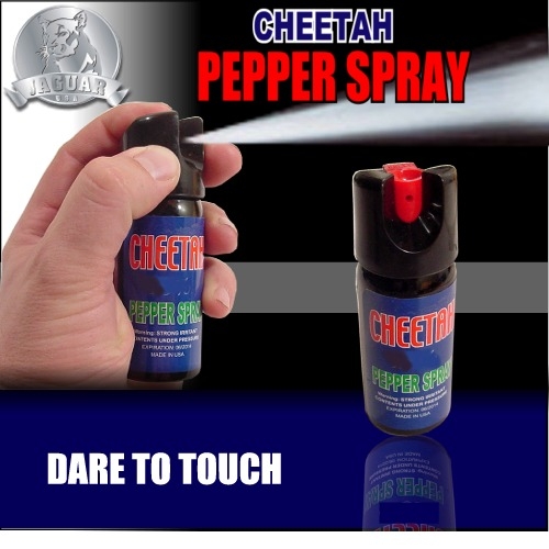 pepper spray cheetah